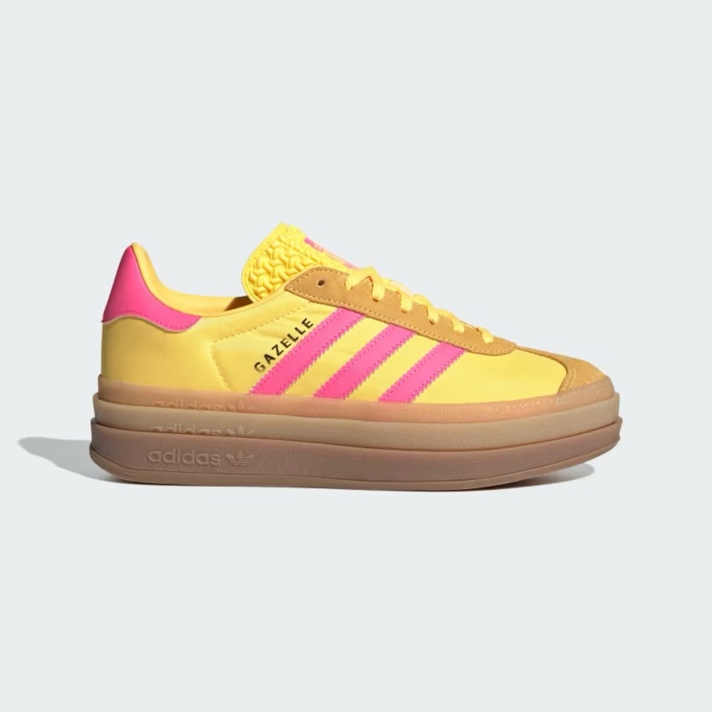 Adidas Women's Gazelle Bold Spark and Lucid Pink Sneakers 5.5